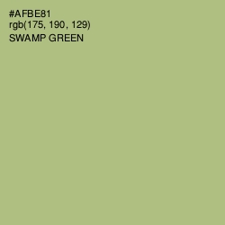 #AFBE81 - Swamp Green Color Image